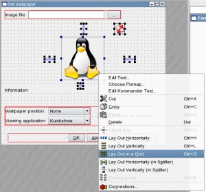 Creating an example layout