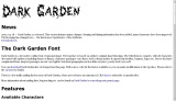 Dark Garden font